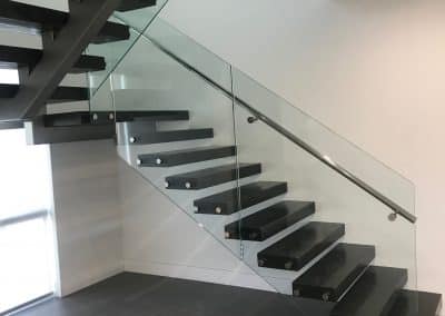 Modern Stair, Central Beam and Floating Stair, The Bucket Company